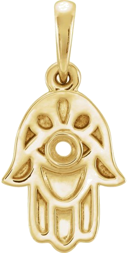 14K Yellow Hamsa Pendant Mounting (1)