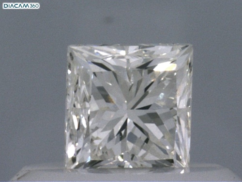 0.35 carat K-VVS1 Natūralus Princess Deimantas (1)