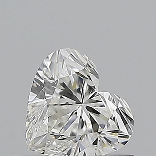 0.52 carat F-VVS1 Natūralus Heart Deimantas (1)