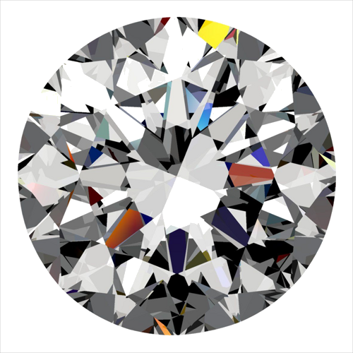 0.3 carat I-SI2 Very Good cut Natūralus Round Deimantas (1)
