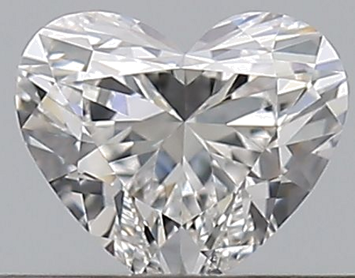 0.37 carat E-VVS2 Natūralus Heart Deimantas (1)