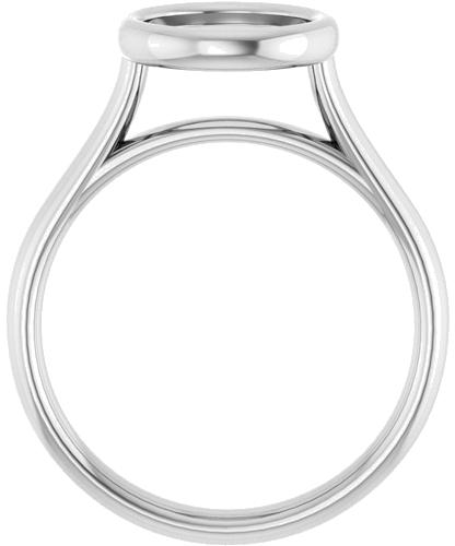 Platinum  8 mm Round Solitaire Engagement Ring Mounting (2)