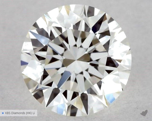 0.52 carat H-VVS2 Excellent cut Natūralus Round Deimantas (1)