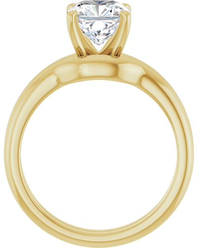 Sužadėtuvių Žiedas „Solitaire“ 585 Geltonojo Aukso Cushion 7mm (7)