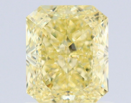 1.53 carat Fancy Light Yellow-VS1 Natūralus Radiant Deimantas (1)