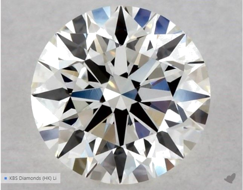 0.52 carat H-VVS2 Excellent cut Natūralus Round Deimantas (1)