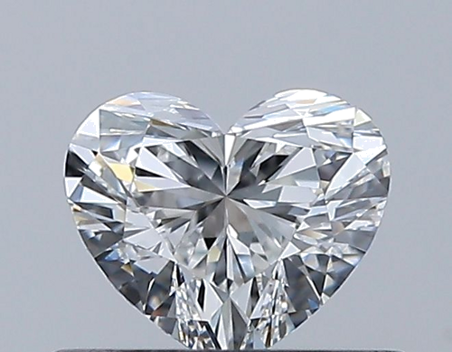 0.4 carat F-VVS2 Natūralus Heart Deimantas (1)