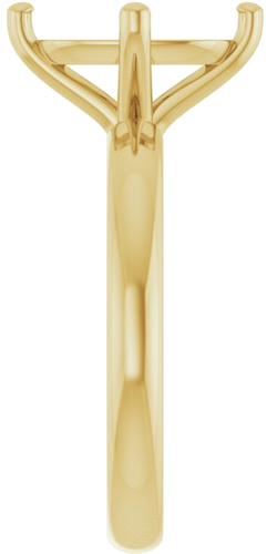 Sužadėtuvių Žiedas 14k yellow gold Elongated Cushion 10mm x 8mm (4)