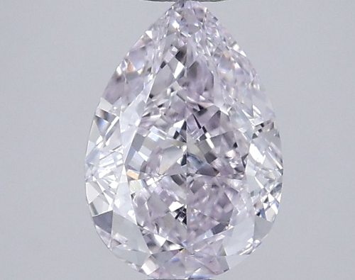 0.5 carat Light Pink-VS2 Natūralus Pear Deimantas (1)