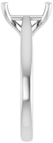 Sužadėtuvių Žiedas „Solitaire“ 585 Baltojo Aukso Emerald 9mm x 7mm (4)