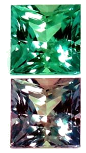 0.15 carat GREEN Square Alexandrite (1)