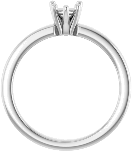 Sužadėtuvių Žiedas „Solitaire“ 417 Baltojo Aukso Heart Shape 5mm (1)