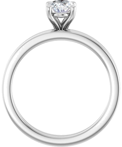 Sužadėtuvių Žiedas „Solitaire“ 925 Sidabro Oval 7mm x 5mm (7)