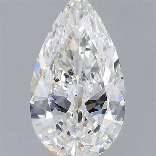 0.5 carat G-SI1 Natūralus Pear Deimantas (1)
