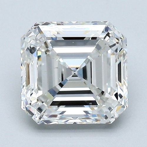 2.01 carat G-SI1 Natūralus Asscher Deimantas (1)