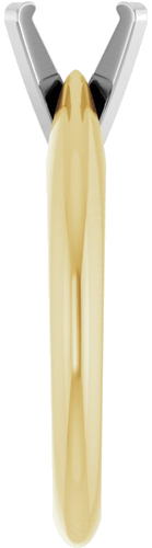 Sužadėtuvių Žiedas „Solitaire“ 14k yellow/white gold Round 6.5mm (4)