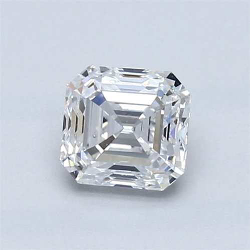 1.0 carat D-SI1 Natūralus Asscher Deimantas (1)
