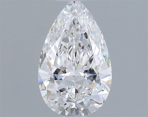 0.52 carat F-VVS2 Natūralus Pear Deimantas (1)