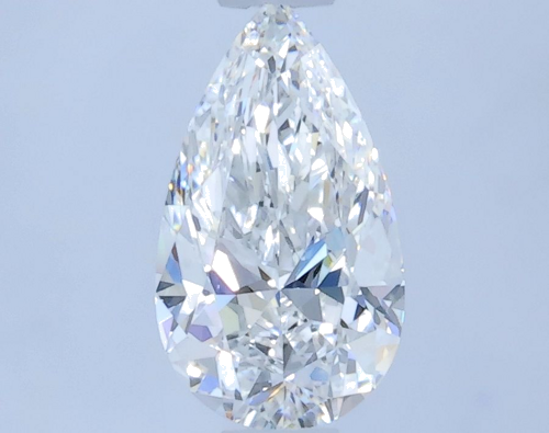 0.63 carat F-VS1 Natūralus Pear Deimantas (1)