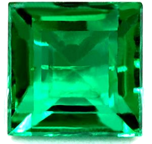 0.58 carat GREEN Square Smaragdas (1)