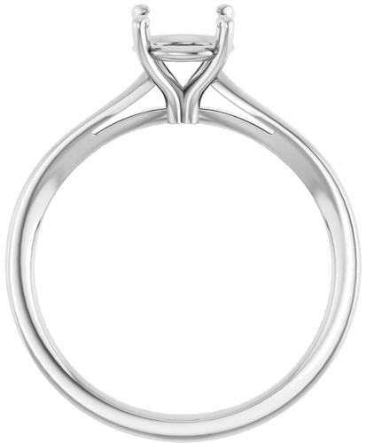 Sužadėtuvių Žiedas „Solitaire“ 14k white gold Round 6.5mm (2)