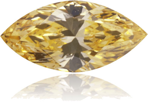 0.34 carat Fancy Intense Orangey Yellow-VS1 Natūralus Marquise Deimantas (1)