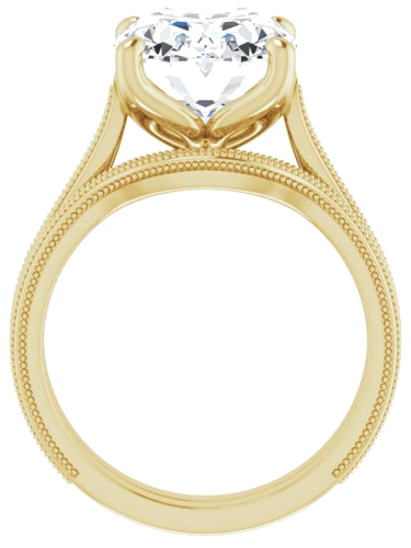Sužadėtuvių Žiedas „Solitaire“ 14k yellow gold Oval 12mm x 10mm (7)