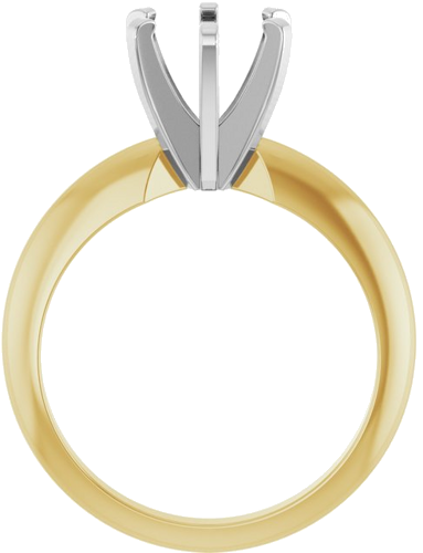 Sužadėtuvių Žiedas „Solitaire“ 14k yellow/white gold Round 7mm (2)