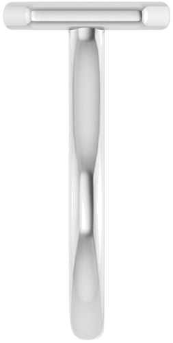 Platinum  10x8 mm Emerald Solitaire Engagement Ring Mounting (4)