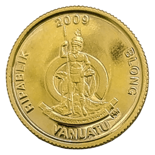 1/25 oz Prezidentas Obama 2009 Vanuatu 200 Vatų Auksinė moneta (2)