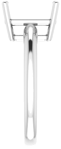 Sužadėtuvių Žiedas „Solitaire“ 950 Platinos Emerald 10mm x 8mm (4)