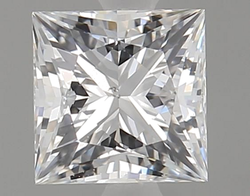 0.58 carat E-SI1 Natūralus Princess Deimantas (1)