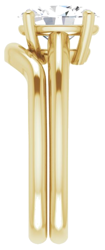 14K Yellow 9x7 mm Oval Solitaire Engagement Ring Mounting (9)