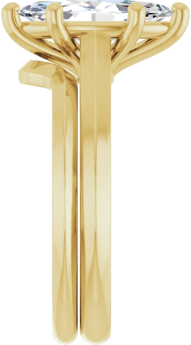 Sužadėtuvių Žiedas „Solitaire“ 585 Geltonojo Aukso Marquise 12mm x 6mm (9)