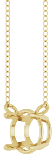 Pakabukas „Solitaire“ 14k yellow gold Round 6.5mm (2)