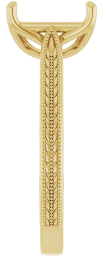 Sužadėtuvių Žiedas „Solitaire“ 14k yellow gold Emerald 9mm x 7mm (4)