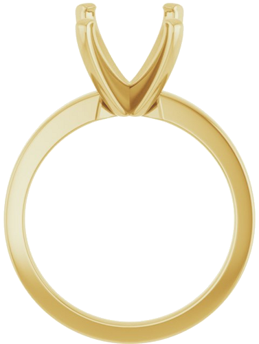 Sužadėtuvių Žiedas „Solitaire“ 10k yellow gold Emerald 10mm x 8mm (2)