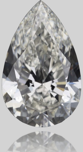 0.4 carat F-SI1 Natūralus Pear Deimantas (1)