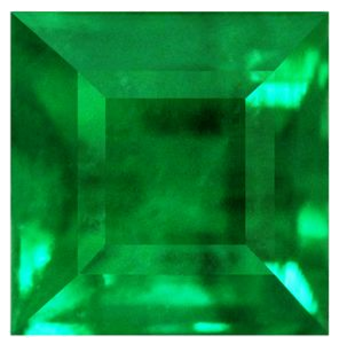 0.46 carat GREEN Square Smaragdas (1)