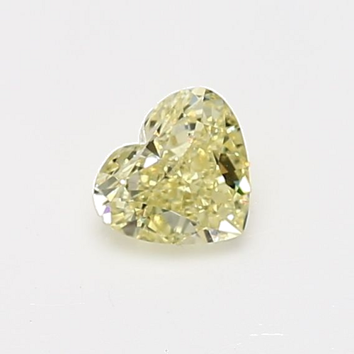 0.5 carat Fancy Light  Yellow-SI1 Natūralus Heart Deimantas (1)