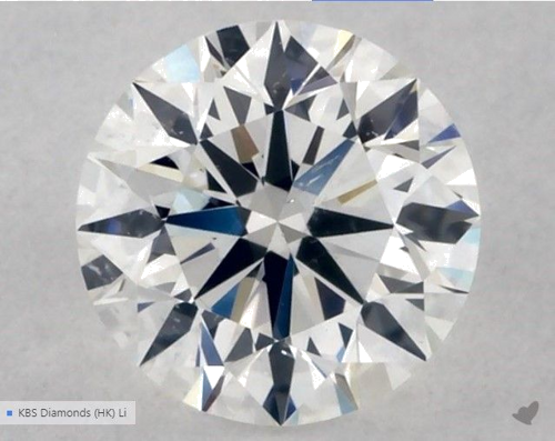 0.52 carat F-SI1 Excellent cut Natūralus Round Deimantas (1)