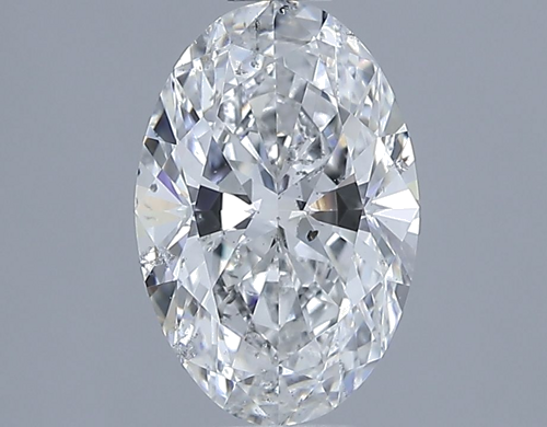 1.7 carat F-SI2 Natūralus Oval Deimantas (1)