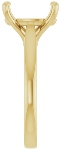 Sužadėtuvių Žiedas 14k yellow gold Oval 13mm x 11mm (4)
