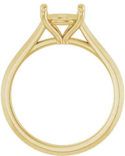 Sužadėtuvių Žiedas „Claw-Prong“ 14k yellow gold Round 8.2mm (2)