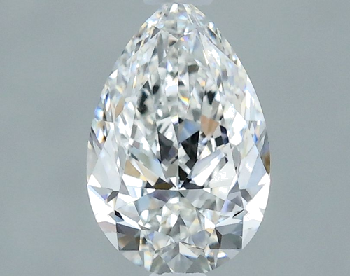 0.7 carat E-VS2 Natūralus Pear Deimantas (1)