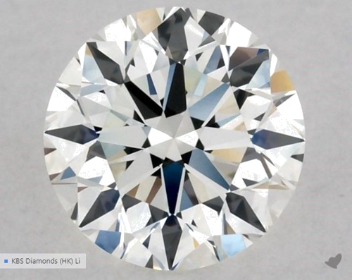 0.5 carat H-VVS2 Excellent cut Natūralus Round Deimantas (1)