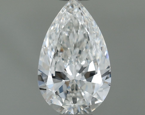 0.6 carat F-VVS2 Natūralus Pear Deimantas (1)