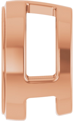 14K Rose 7 mm Round Slide Pendant Mounting (3)