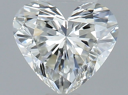 0.51 carat H-VVS1 Natūralus Heart Deimantas (1)