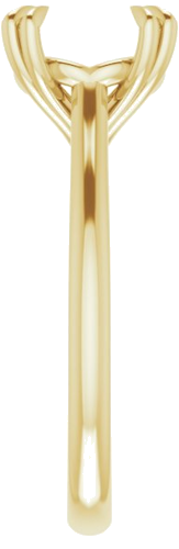 Sužadėtuvių Žiedas „Double Claw-Prong“ 18k yellow gold Round 9mm (4)